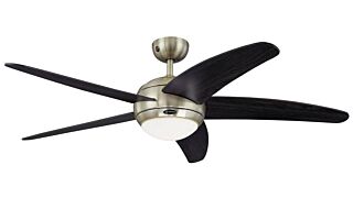 Ανεμιστήρας οροφής Westinghouse Bendan Satin Chrome / Wengue Blades 52 (132cm)