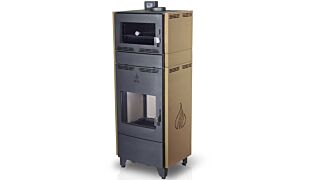 Σόμπα Καλοριφέρ Ξύλου με φούρνο Arte Phoenix Air Hydro Oven Καφέ