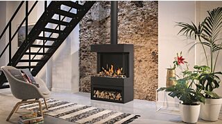 Σόμπα Αερίου Bellfires BOX Gas Panorama 73/52