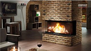 Ενεργειακό Τζάκι Brunner Panorama 57/25/121/25 - Τριών Όψεων