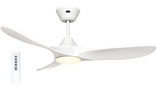 Ανεμιστήρας Οροφής CASAFAN ECO GENUINO L 122 MW-MW Matt White / Matt White 48 Inches με φωτιστικό
