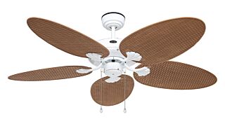 Ανεμιστήρας Οροφής Casafan Outdoor Classic WE-PR 132cm White - Plastic Palm Leaf Rattan