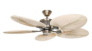 Ανεμιστήρας Οροφής Casafan Caribbean Dream Eco II MA-PLM 137cm Antique Brass - Natural Palm Leaf