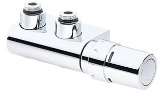 Θερμοστατικός διακόπτης θερμαντικών σωμάτων DANFOSS VHX DUO Γωνιακό Χρωμέ