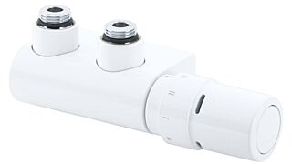 Θερμοστατικός διακόπτης θερμαντικών σωμάτων DANFOSS VHX DUO Γωνιακό Λευκό