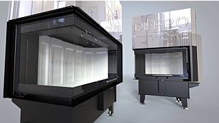 Ενεργειακό Τζάκι καλοριφέρ Defro Home Riva ME BL G Short 