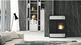 Σόμπα Pellet Αερόθερμη Edilkamin BILD 9KW - Φυσική Πέτρα 