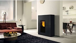 Σόμπα Pellet Καλοριφέρ Edilkamin BLADE H EKLEANER STEEL 18.7KW - Μαύρο 