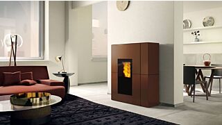 Σόμπα Pellet Καλοριφέρ Edilkamin BLADE H EKLEANER STEEL 18.7KW - Μπρονζέ 