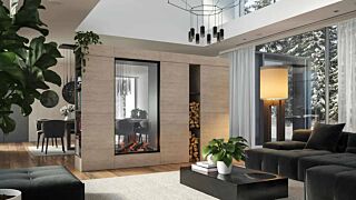 Ηλεκτρικό τζάκι Ατμού Faber e-MatriX Vertical 800-1600 ST