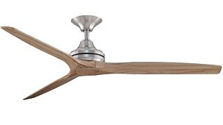 Ανεμιστήρας οροφής Fanimation SPITFIRE BN Βουρτσισμένο Νικέλιο 152cm (60) με Πτερύγια Φυσικού Ξύλου