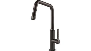 Gessi Officine Black Metal Brushed PVD με συρόμενο ντους