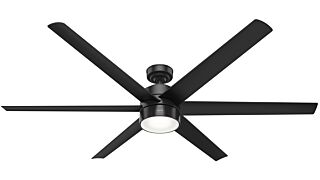 Ανεμιστήρας οροφής HUNTER Solaria DC - Matte Black - Black 183cm 51931