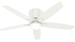 Ανεμιστήρας οροφής HUNTER Valencia Low Profile - Fresh White - Fresh White 132cm 52586