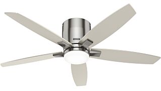 Ανεμιστήρας οροφής HUNTER Valencia Low Profile - Brushed Nickel - Matte Nickel 132cm 52932