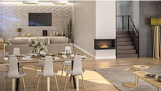 Τζάκι Βιοαιθανόλης SIMPLE FIRE CORNER 900 Left