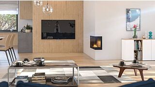 Τζάκι Βιοαιθανόλης SIMPLE FIRE CORNER 900 Right