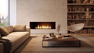 Τζάκι Βιοαιθανόλης INFIRE Slim Inside Black 1500