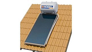 NOBEL Aelios CUS Glass 120lt 2.0 τμ (1x2.0τμ) Τριπλής ενέργειας Βάση κεραμοσκεπής 