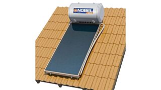 NOBEL Aelios CUS Glass 160lt 2.0 τμ (1x2.0τμ) Τριπλής ενέργειας Βάση κεραμοσκεπής 