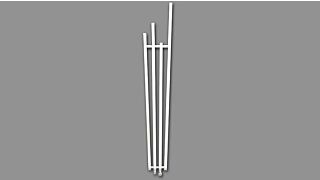 Διακοσμητικό σώμα Radox FAN 50 White - 1800x285