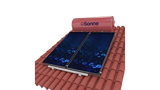 Ηλιακός Θερμοσίφωνας Glass Sonne Atlas 300lt/4m² Τριπλής Ενέργειας Α/Θ Διπλός Επιλεκτικός Συλλέκτης Κεραμοσκεπής