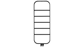 Πετσετοκρεμάστρα μπάνιου Thermo Inox SPARK 120x45 Silk Black