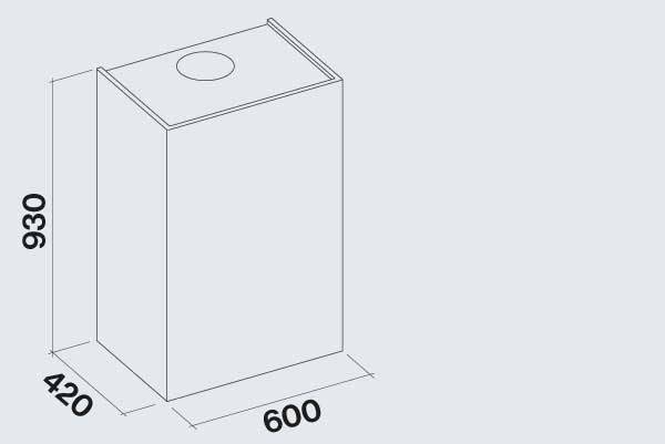 Falmec Altair Διαστάσεις