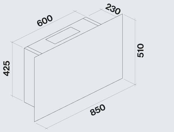 Falmec Cover Διαστάσεις