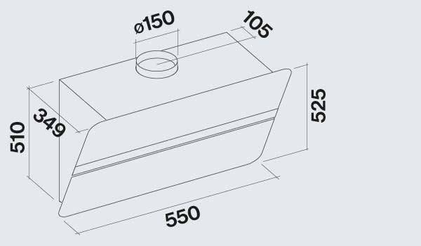 Falmec Flipper Διαστάσεις