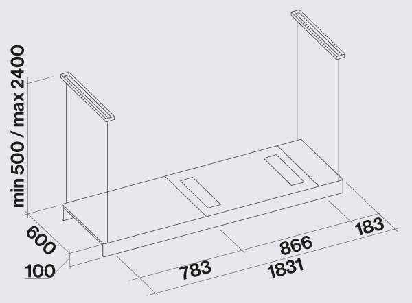 Falmec Light Διαστάσεις