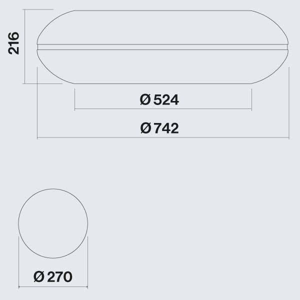Falmec Loop Διαστάσεις