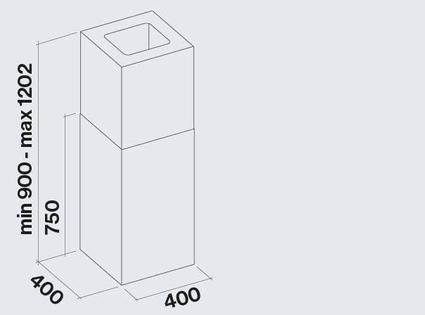 Falmec Mira Διαστάσεις