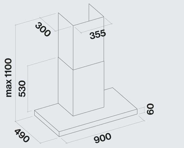 Falmec Plane Black NRS