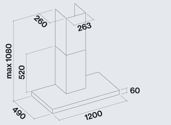 Falmec Plane Διαστάσεις