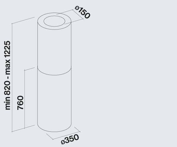 Falmec Polar X Διαστάσεις