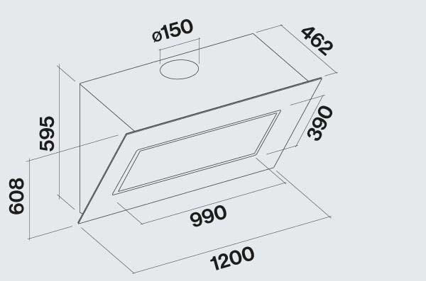 Falmec Quasar Διαστάσεις