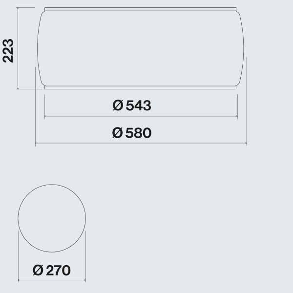 Falmec Soffio Διαστάσεις