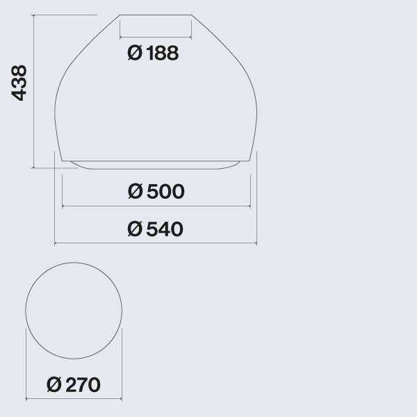Falmec Sophie Διαστάσεις