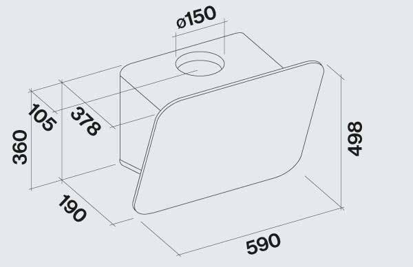 Falmec Tab Διαστάσεις