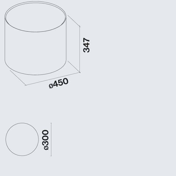 Falmec Twister E-ion Διαστάσεις