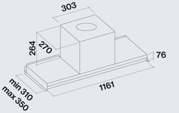Falmec Virgola Διαστάσεις