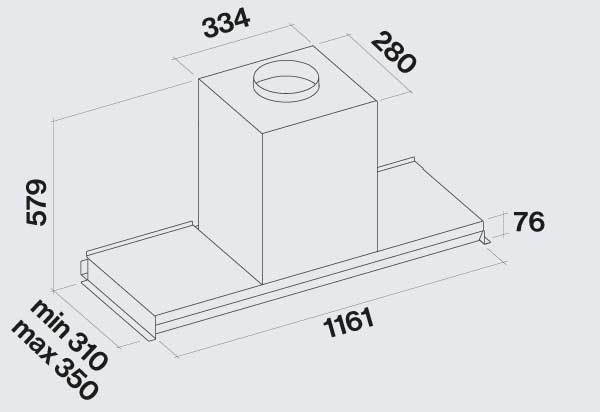 Falmec Virgola NRS Διαστάσεις